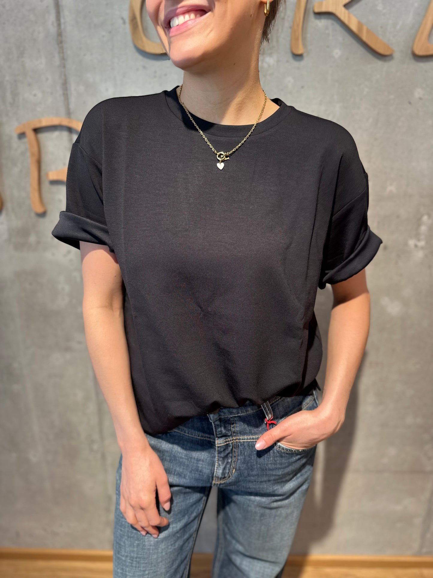 Shirt "PannieIW Oversized" Schwarz