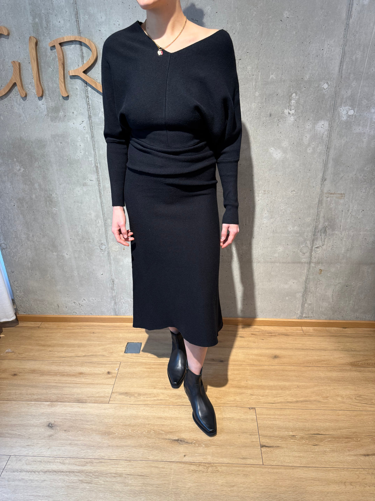 Strickkleid "Stanja" Schwarz