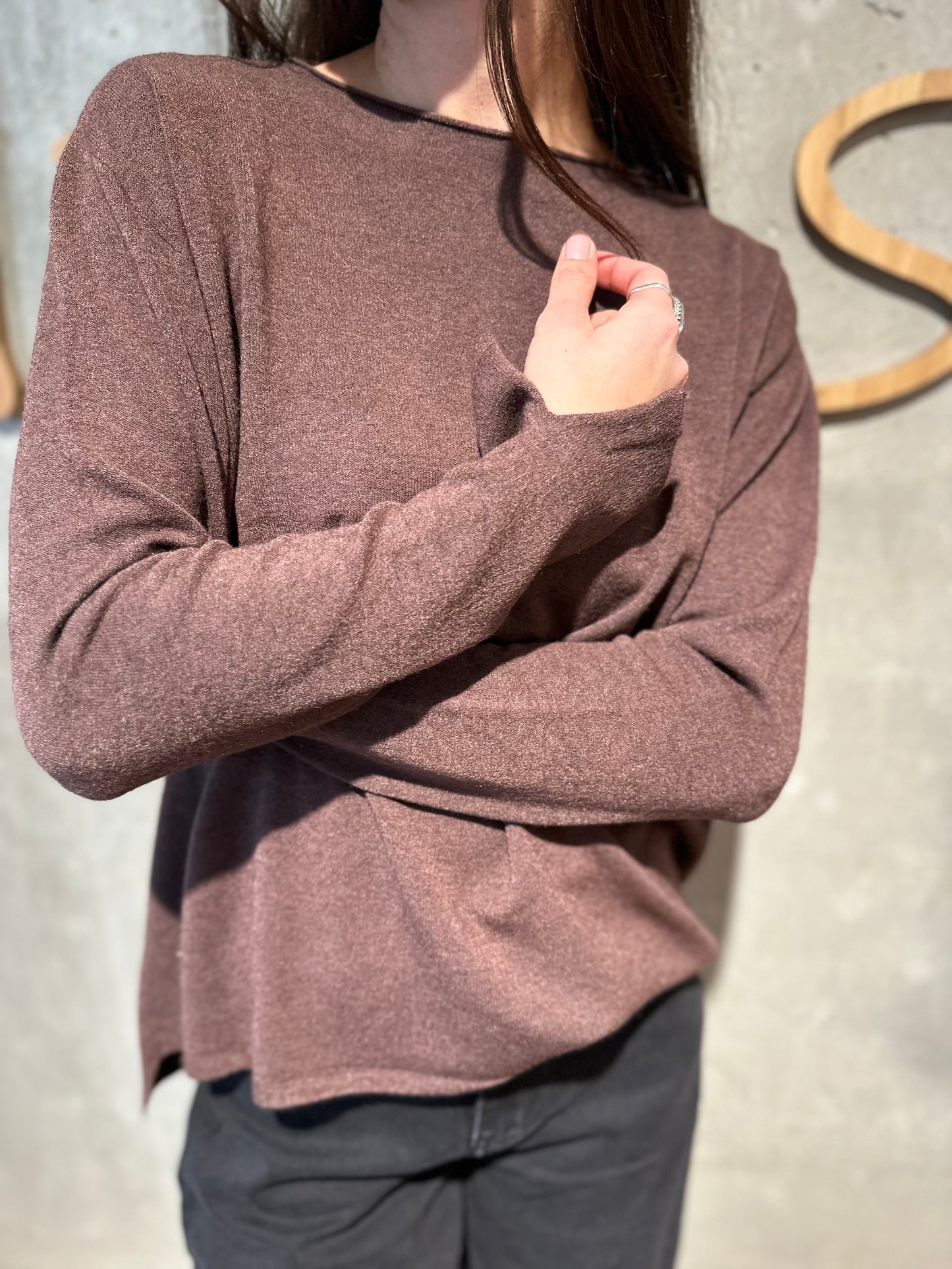 MG-Pulli "Mia Rundhals mit Ärmelschlitz" - Versch. Farben