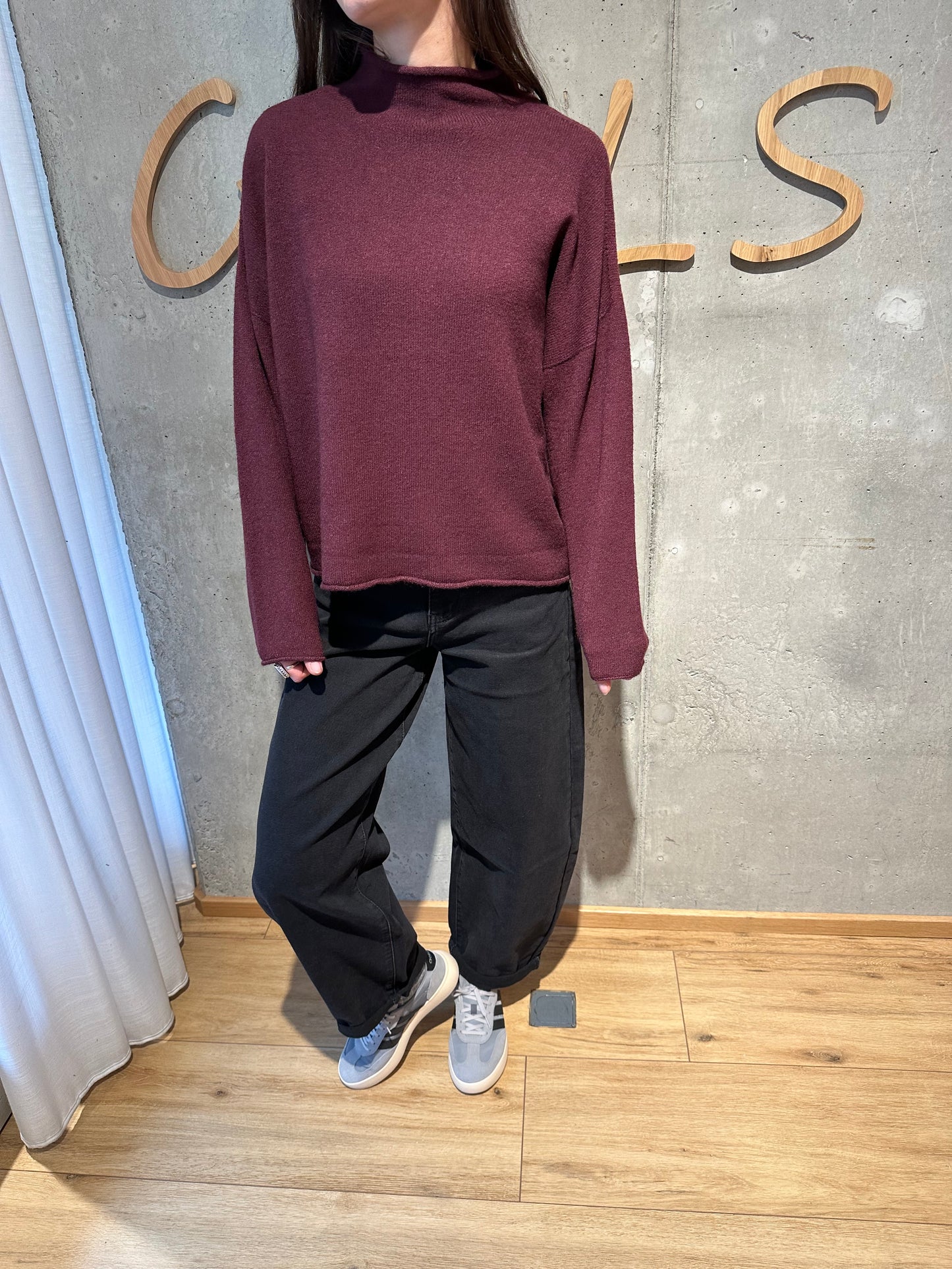 MG-Pulli "Mona Rollkante Stehkragen" - Versch. Farben