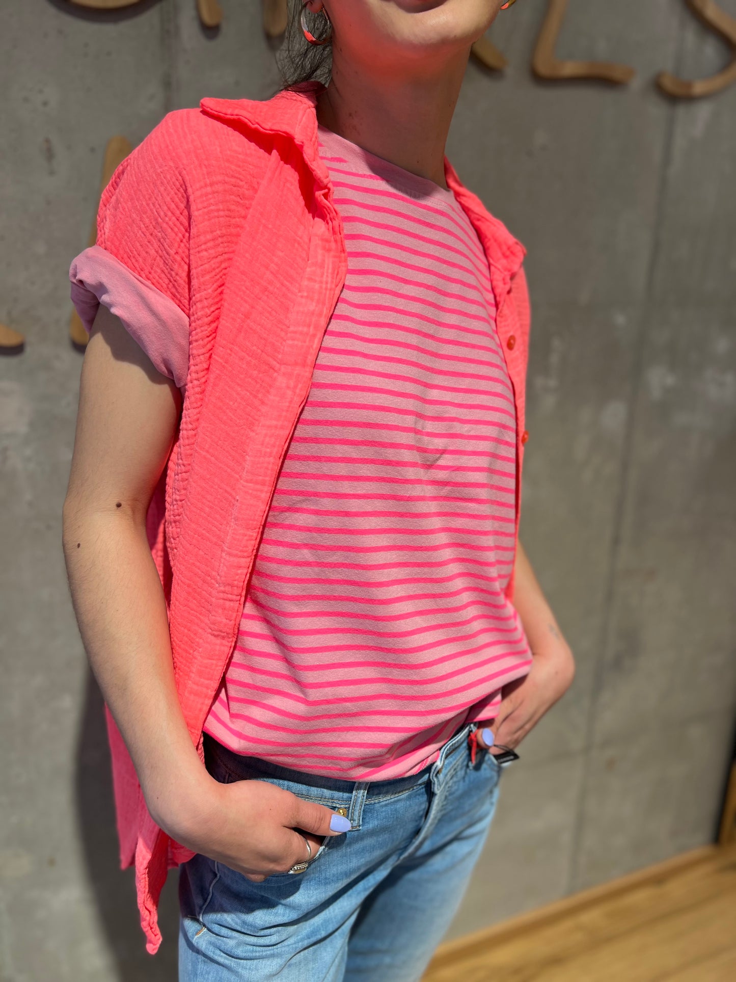 Musselin Bluse "Levke halbarm" - Versch. Farben