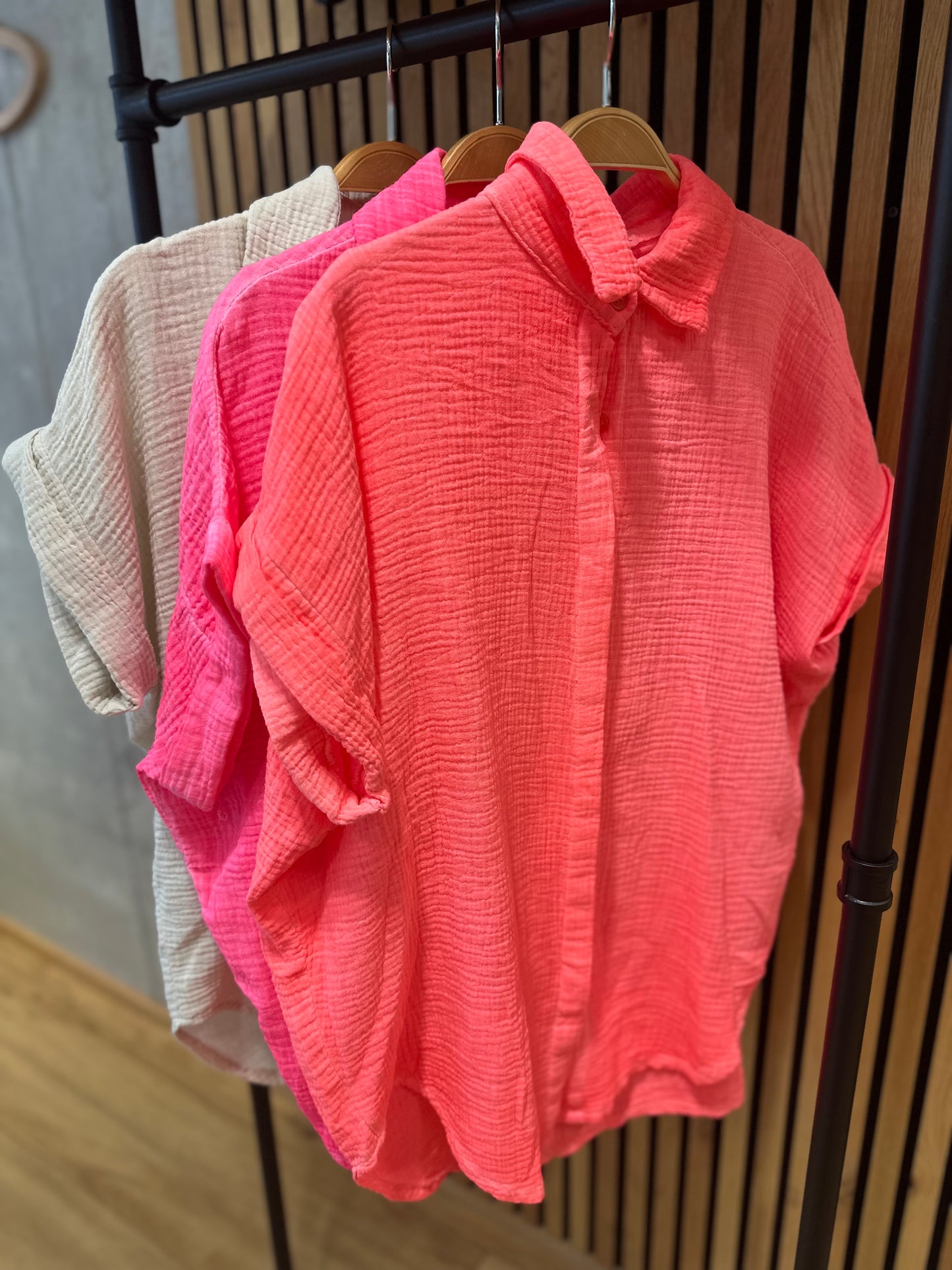 Musselin Bluse "Levke halbarm" - Versch. Farben