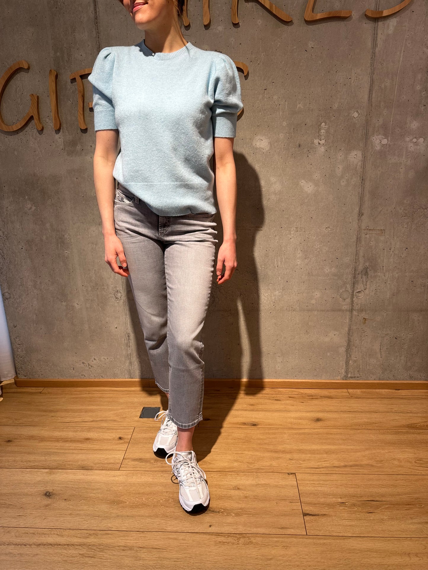 Cambio Jeans "Piper Short" grau