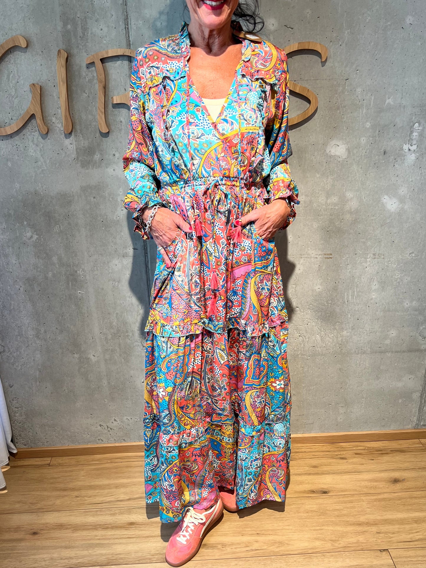 Kleid "Kara" Türkis Coralle