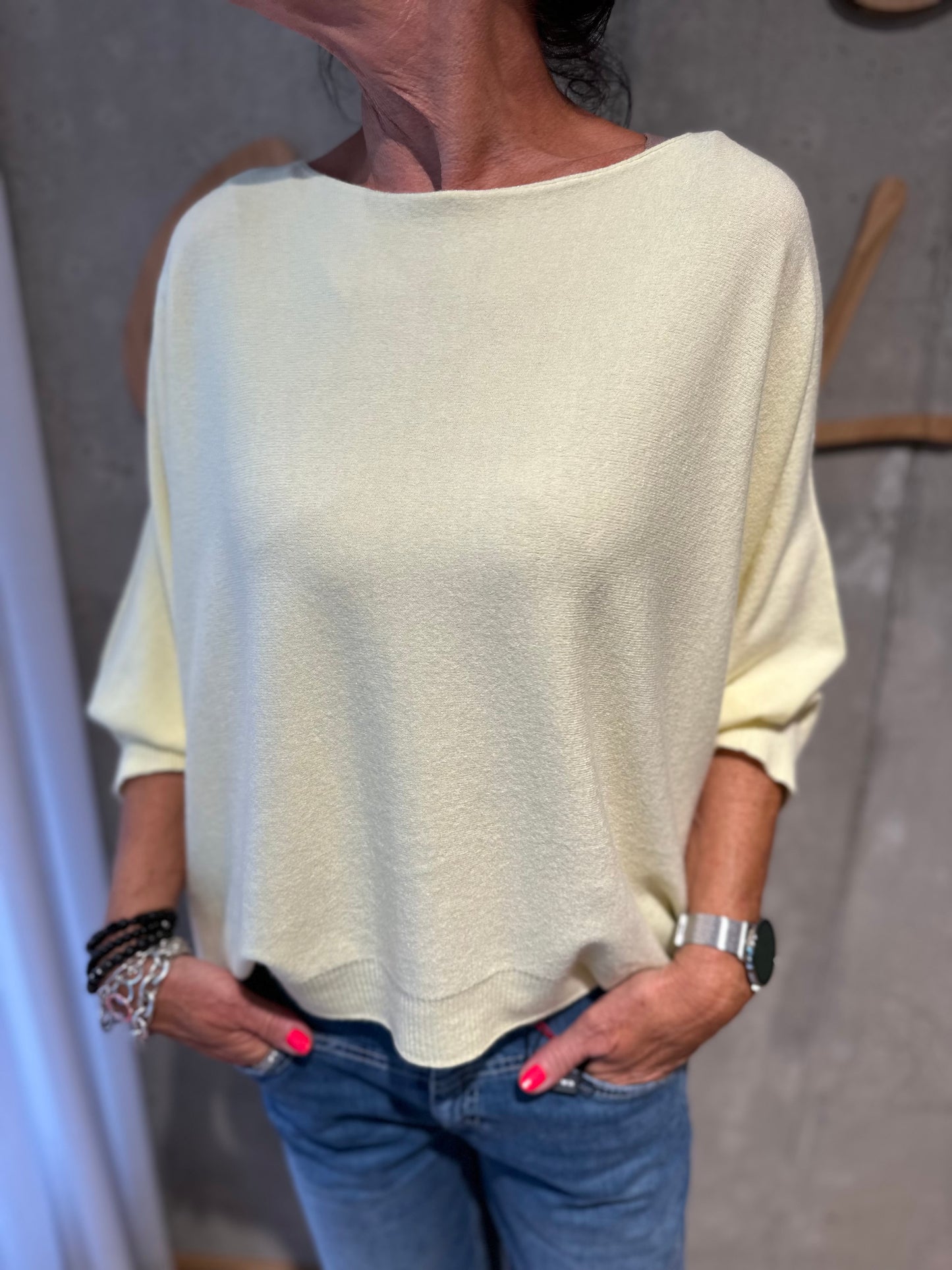 MG-Pulli "Madison 3/4arm weit" - Versch. Farben