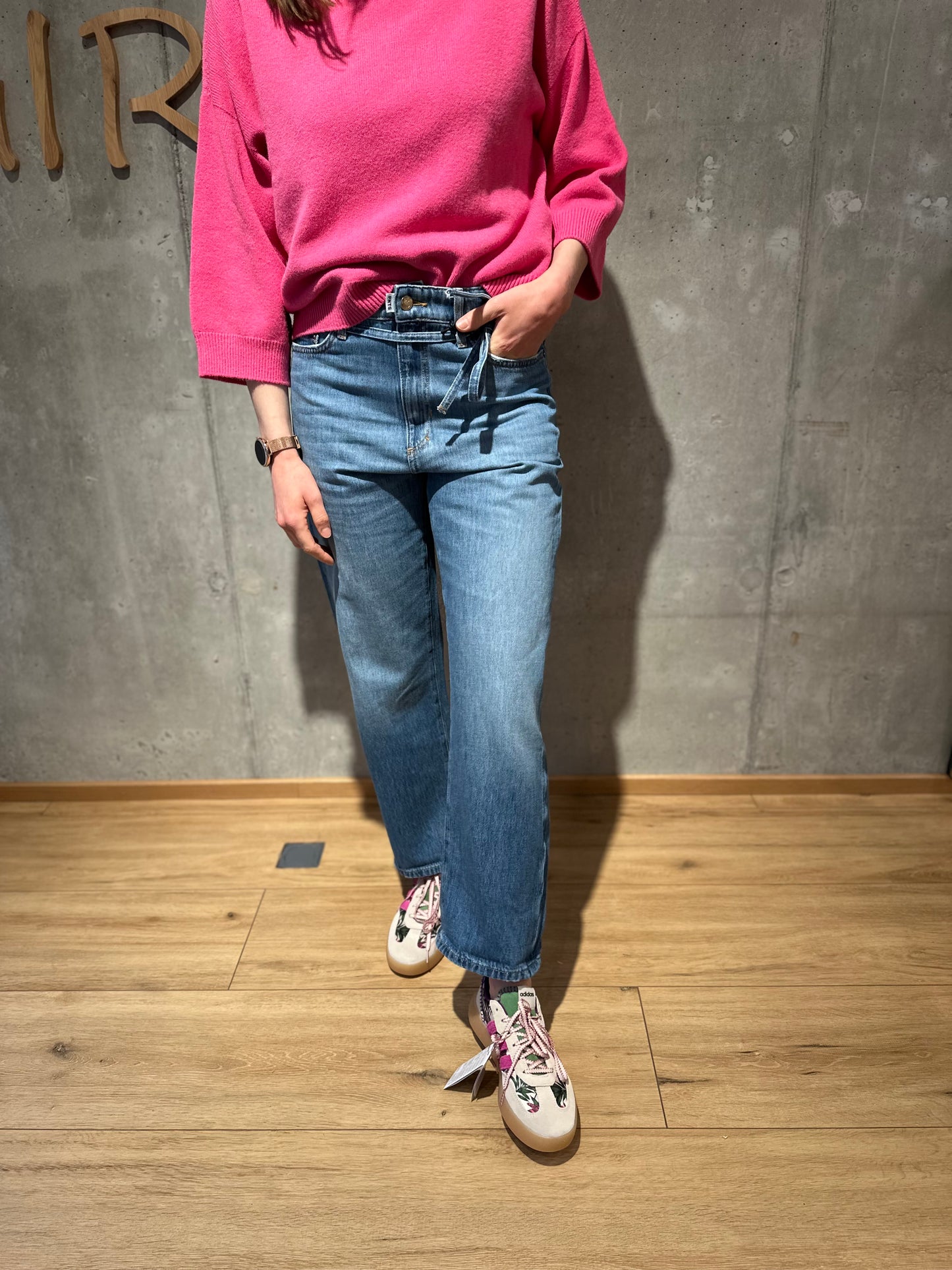 Jeans "34_THE FRIEND" Mittelblau