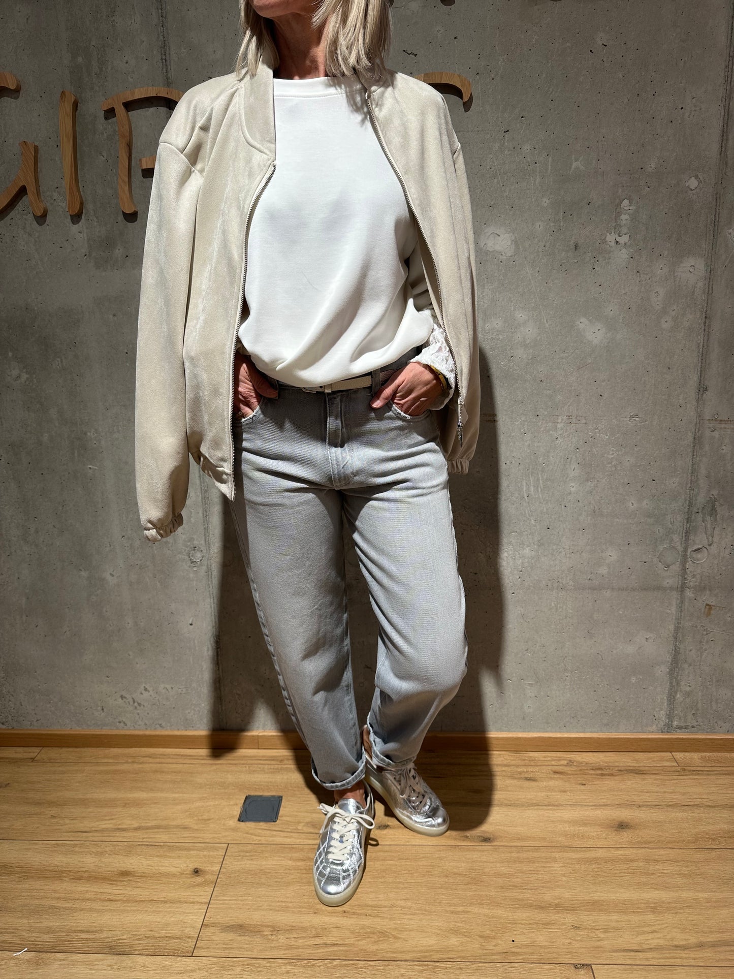 Jeans "05_THE O SHAPE 08" Hellgrau