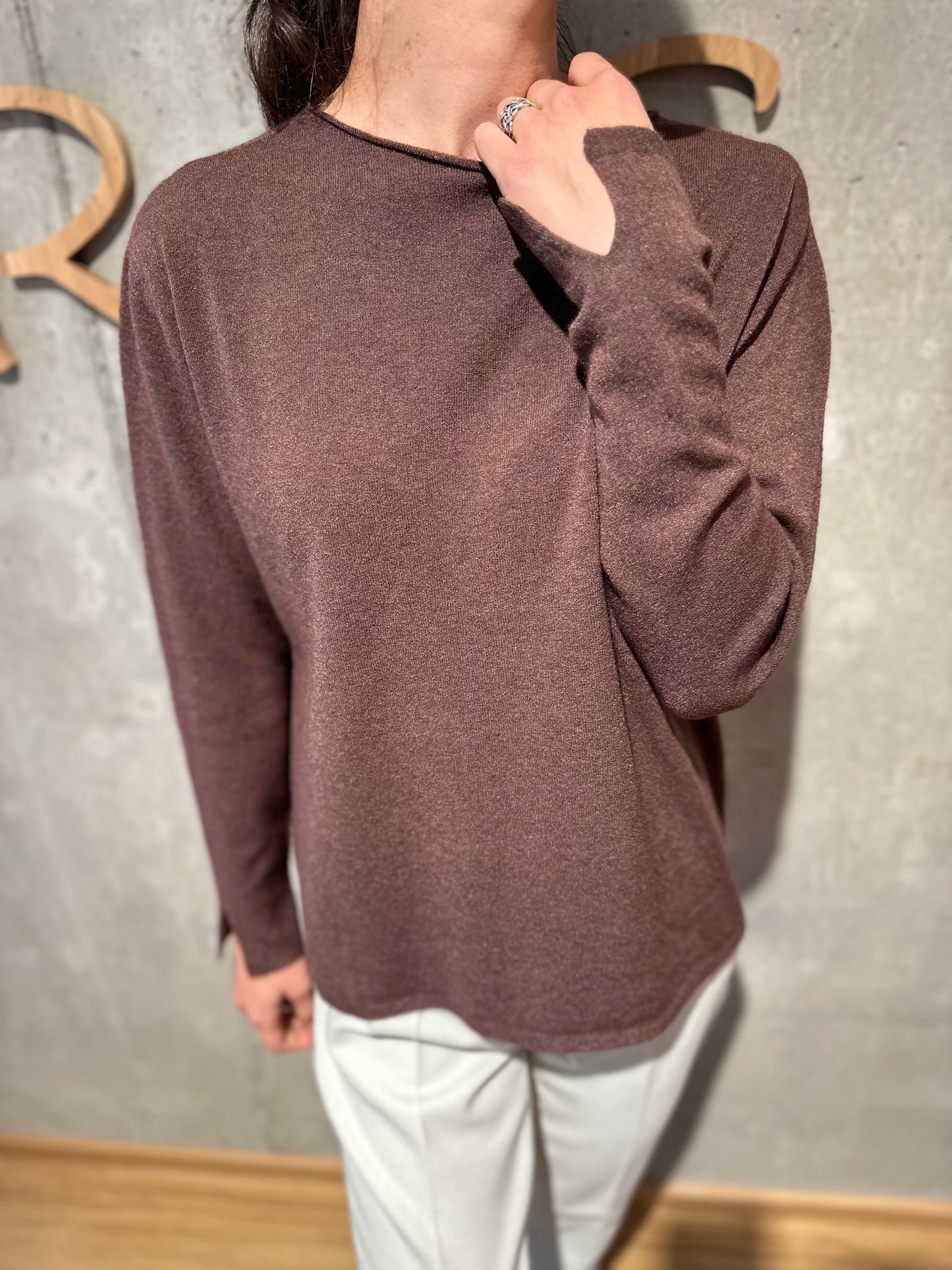 MG-Pulli "Mia Rundhals mit Ärmelschlitz" - Versch. Farben