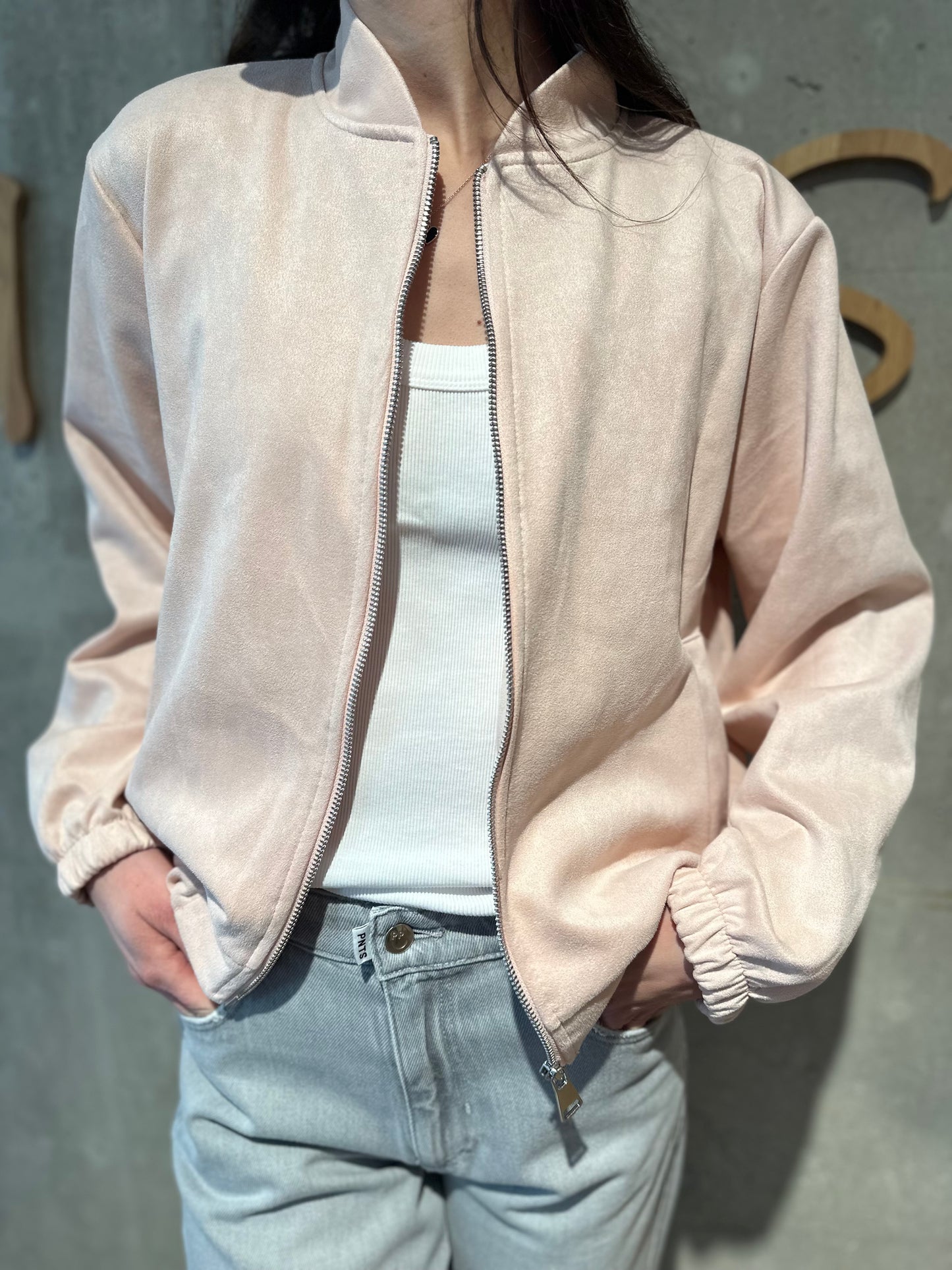 Bomberjacke "Bethany Wildlederoptik" - Versch. Farben