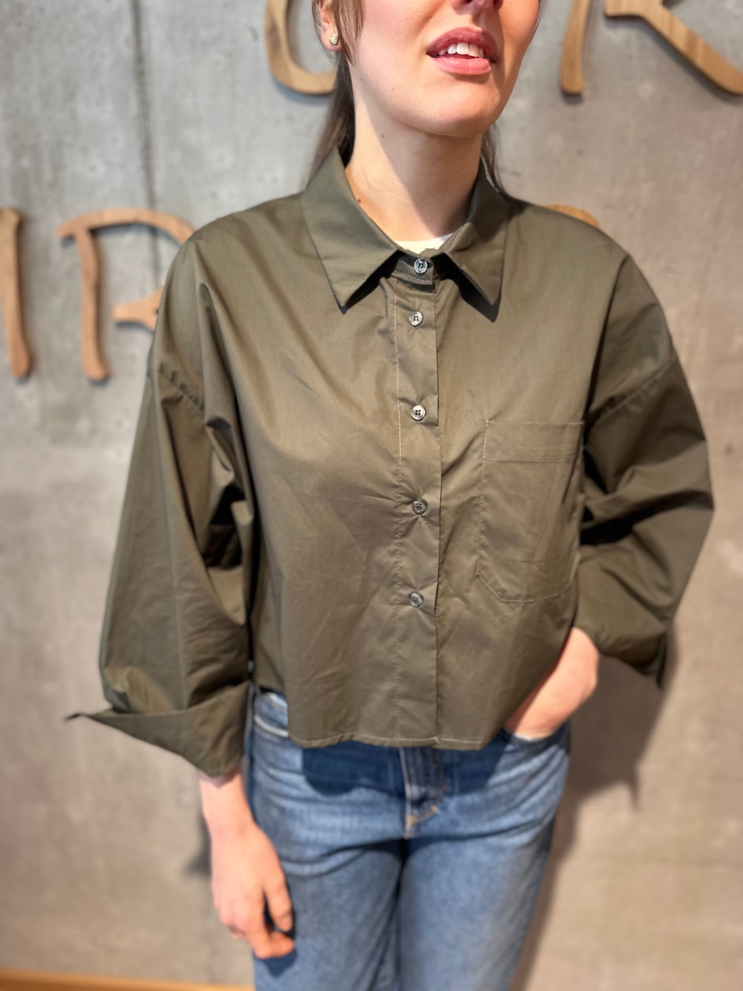 Bluse "Bianca verkürzt " - Versch. Farben