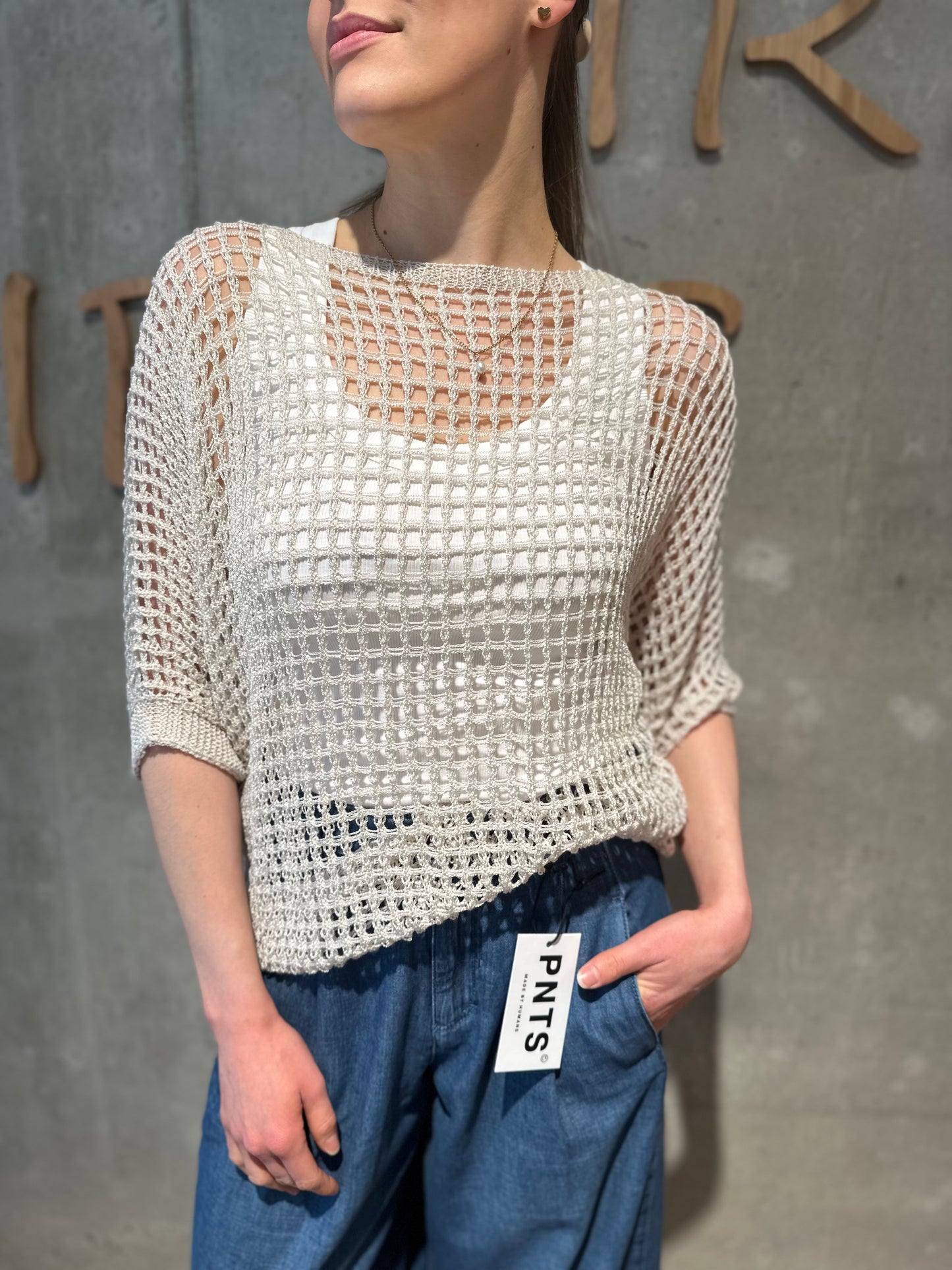 Lochstrick-Pulli "Leonie" - Versch. Farben