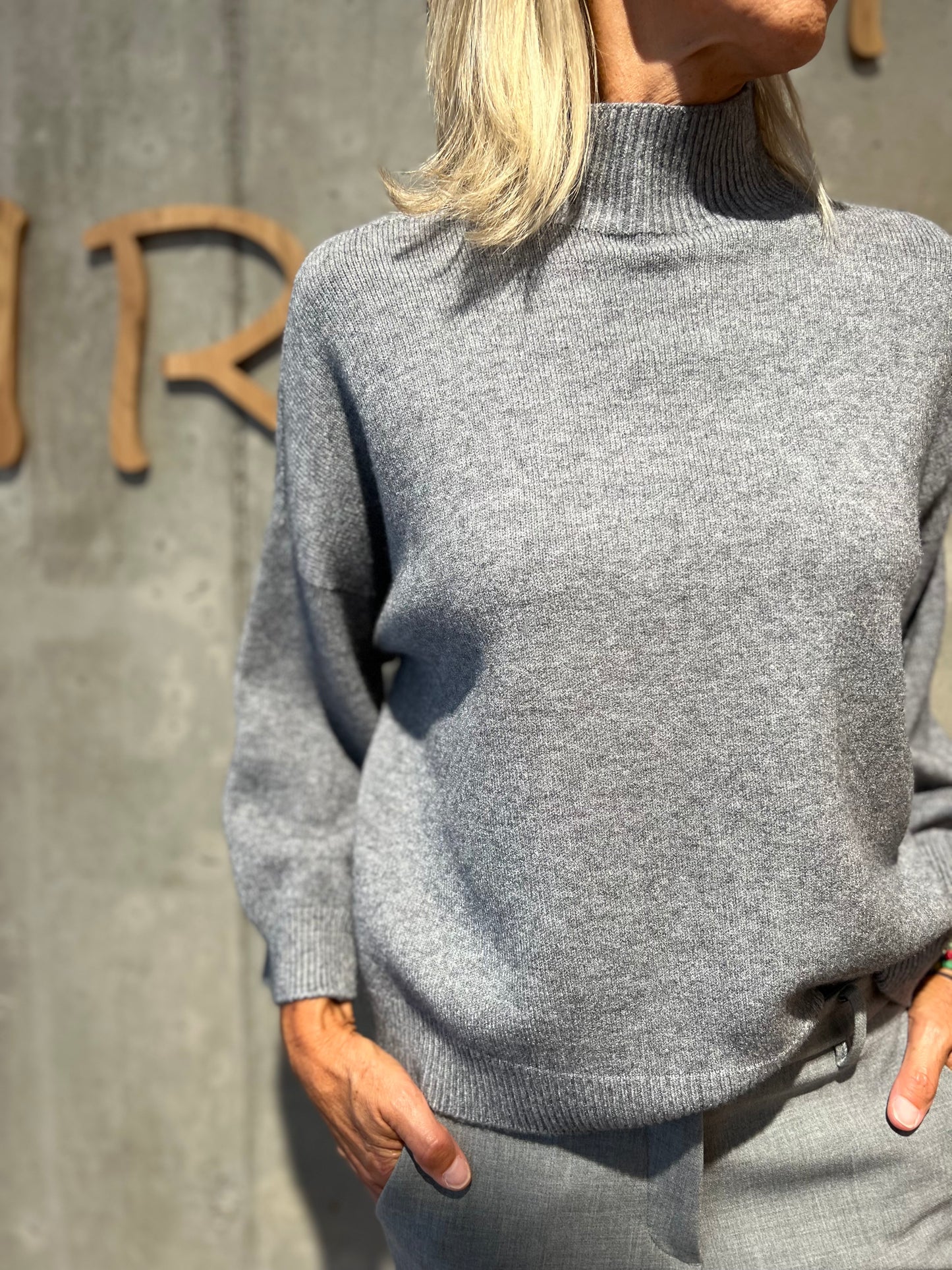 MG-Pulli "Marlise Stehkragen 3/4arm" - Versch. Farben