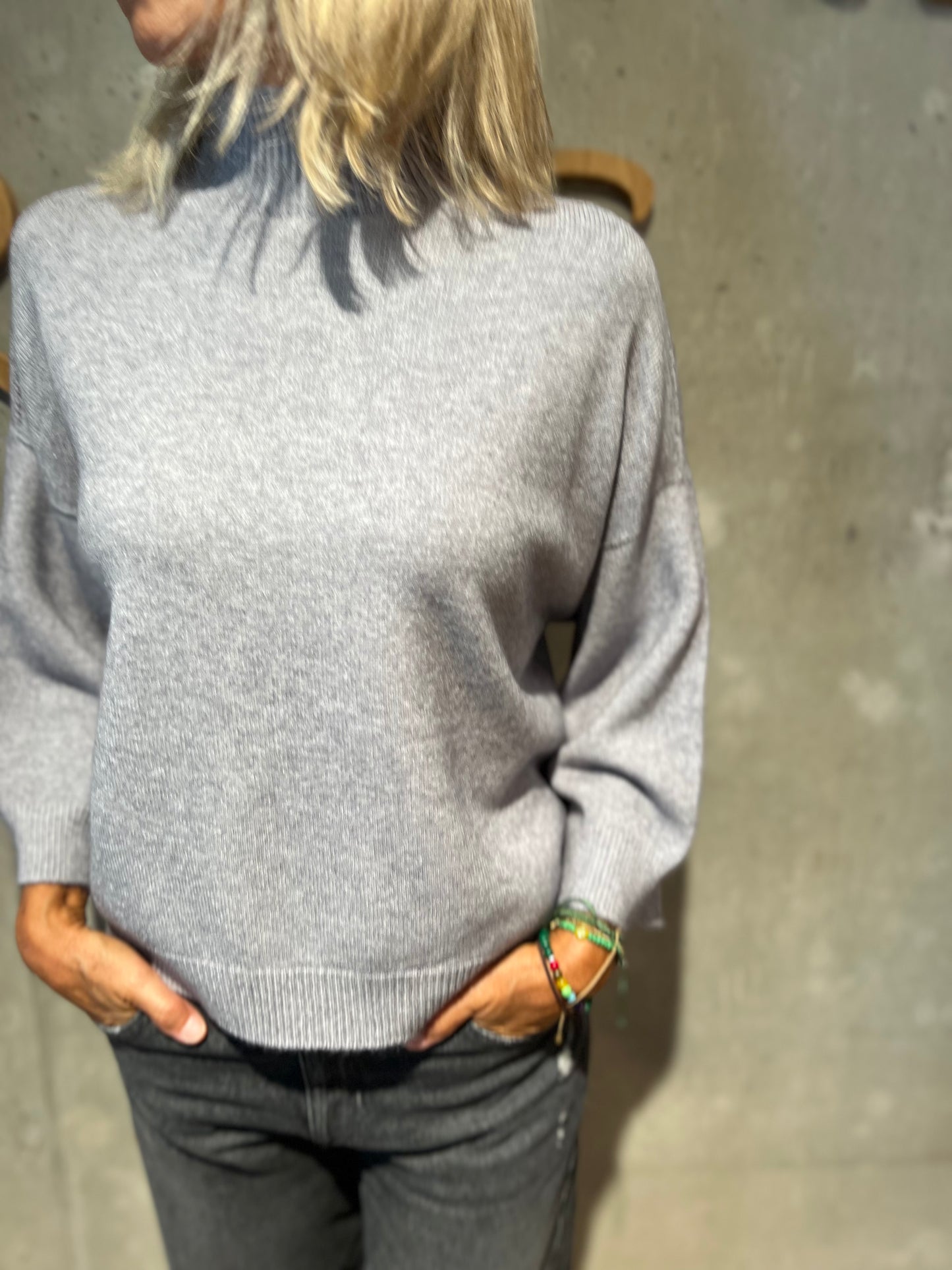MG-Pulli "Marlise Stehkragen 3/4arm" - Versch. Farben