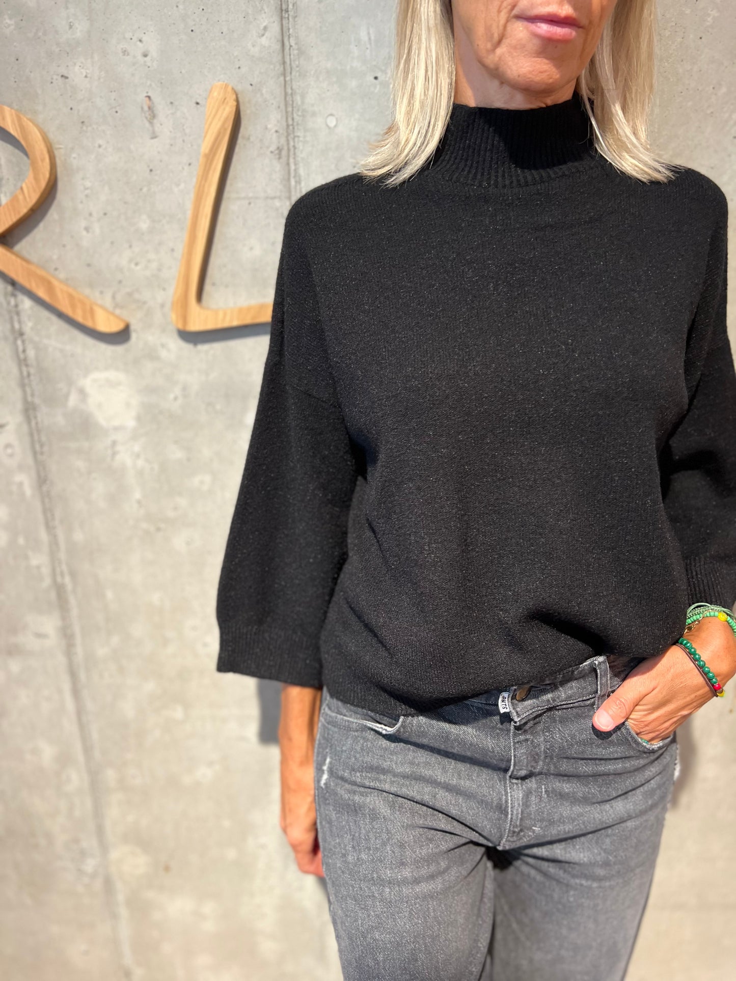 MG-Pulli "Marlise Stehkragen 3/4arm" - Versch. Farben