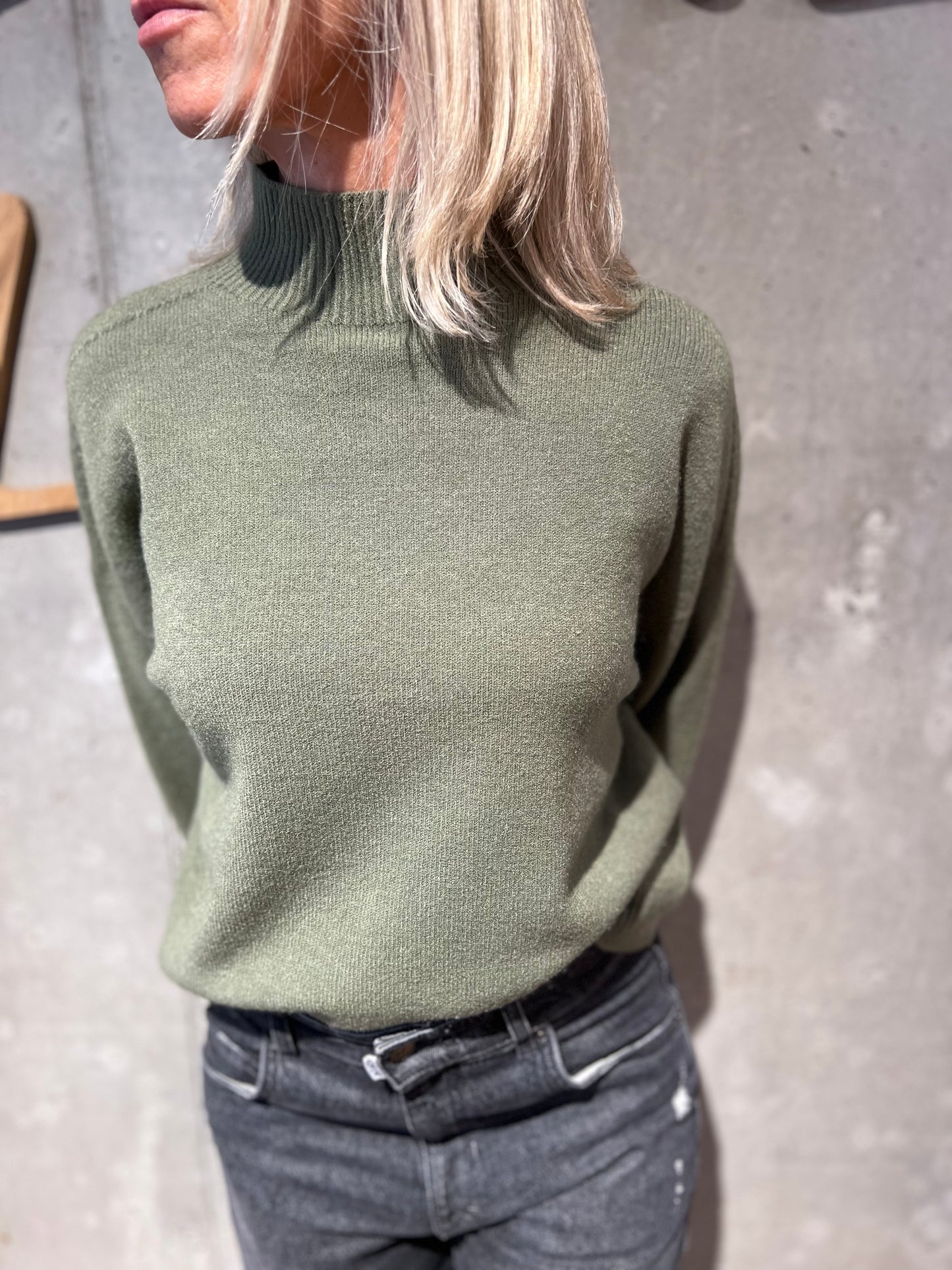 MG-Pulli "Marlise Stehkragen 3/4arm" - Versch. Farben