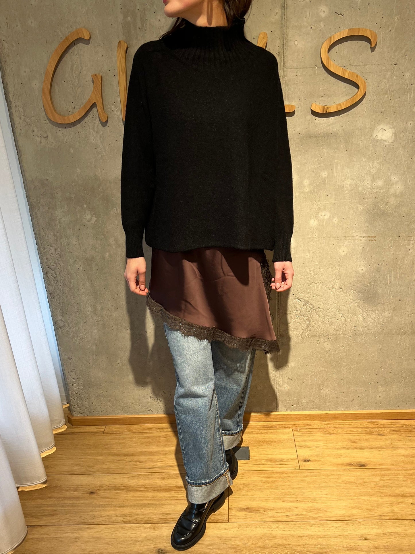Top "Tilda Spitze lang" - Versch. Farben