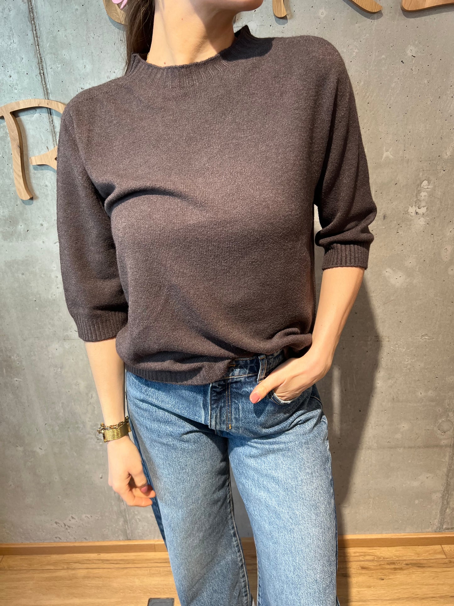 MG-Pulli "Phyllis 1/2 arm Rundhals" - Versch. Farben