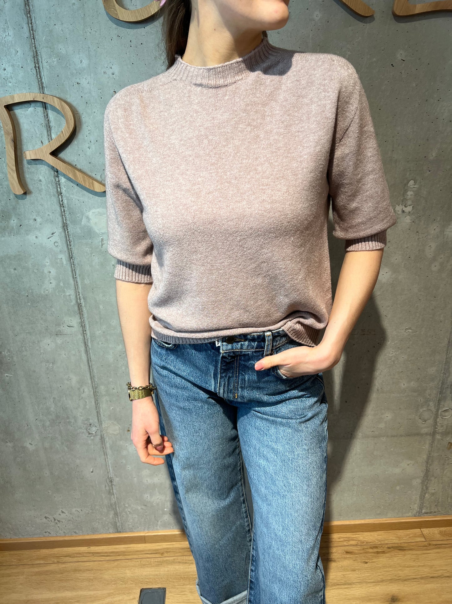 MG-Pulli "Phyllis 1/2 arm Rundhals" - Versch. Farben