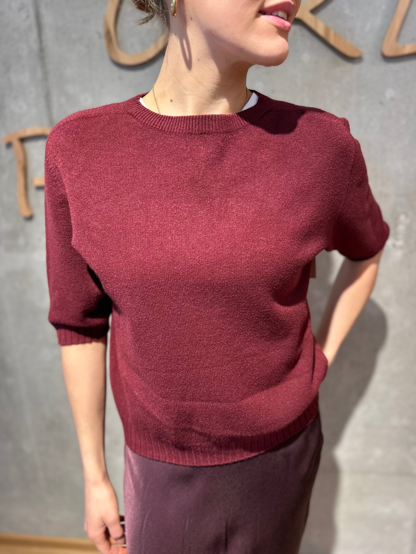 MG-Pulli "Phyllis 1/2 arm Rundhals" - Versch. Farben