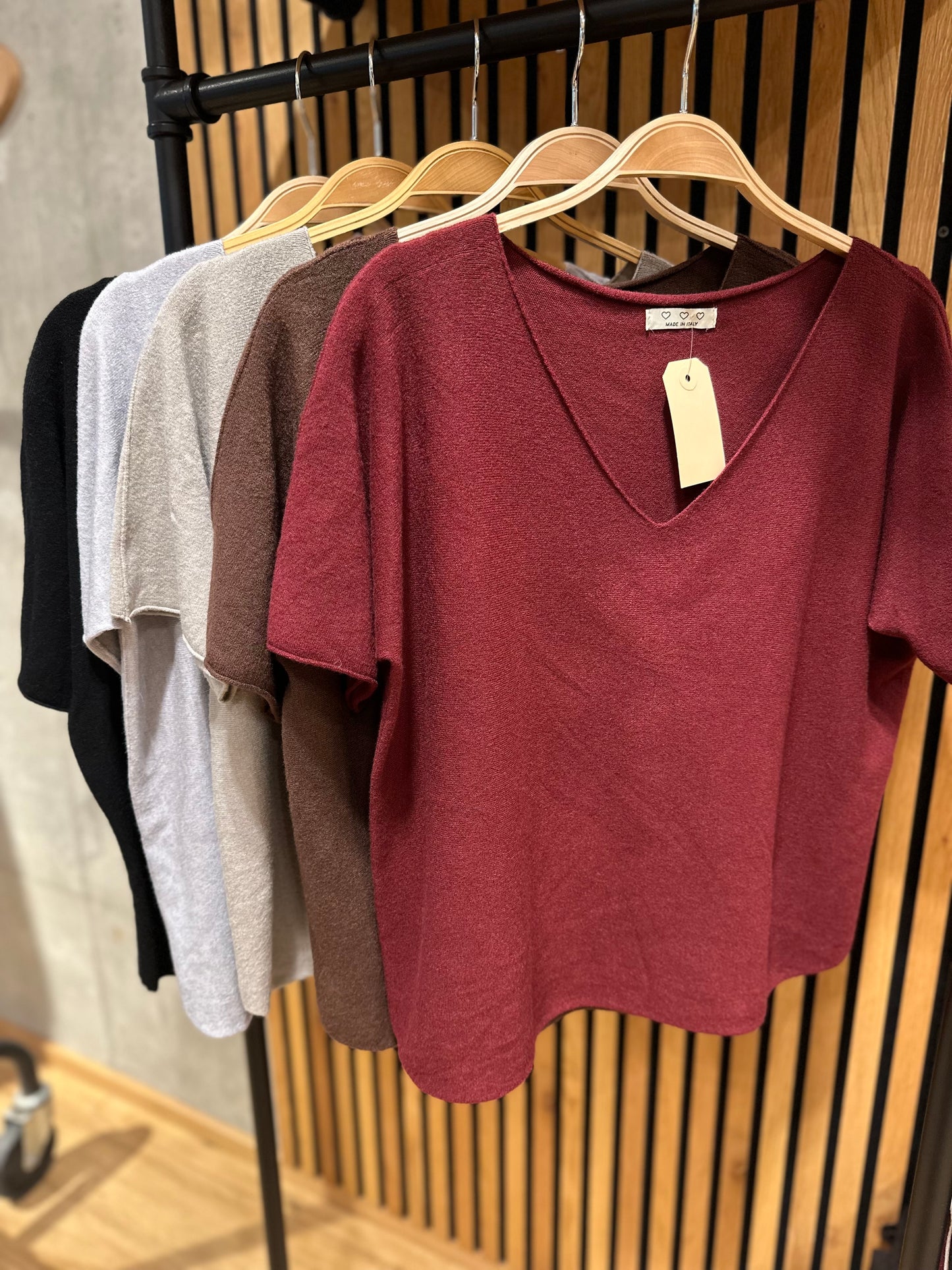 Pulli "Prudence 1/2arm V-Neck" - Versch. Farben