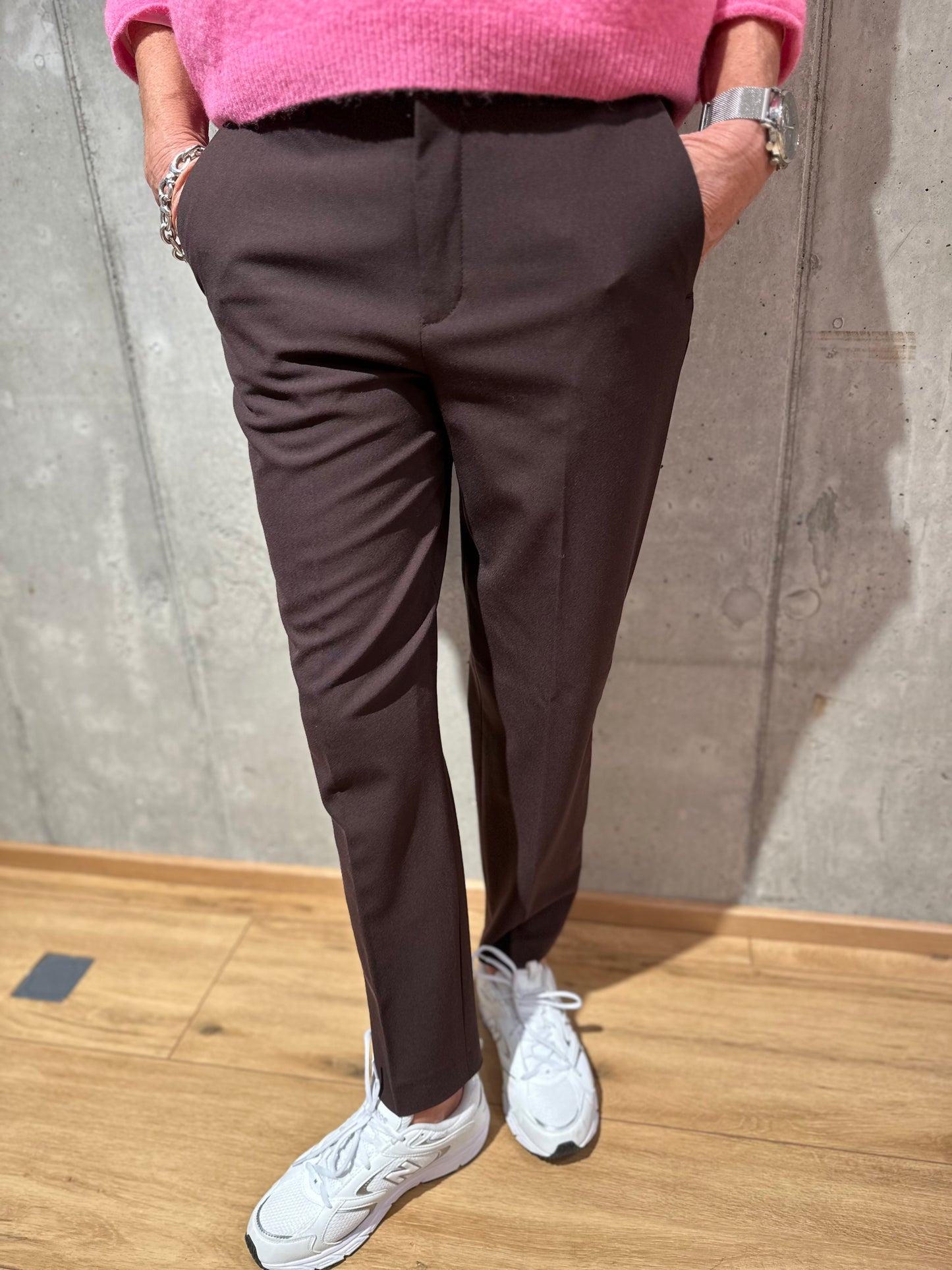 Drykorn-Hose "Search X Mainglück" Schokobraun