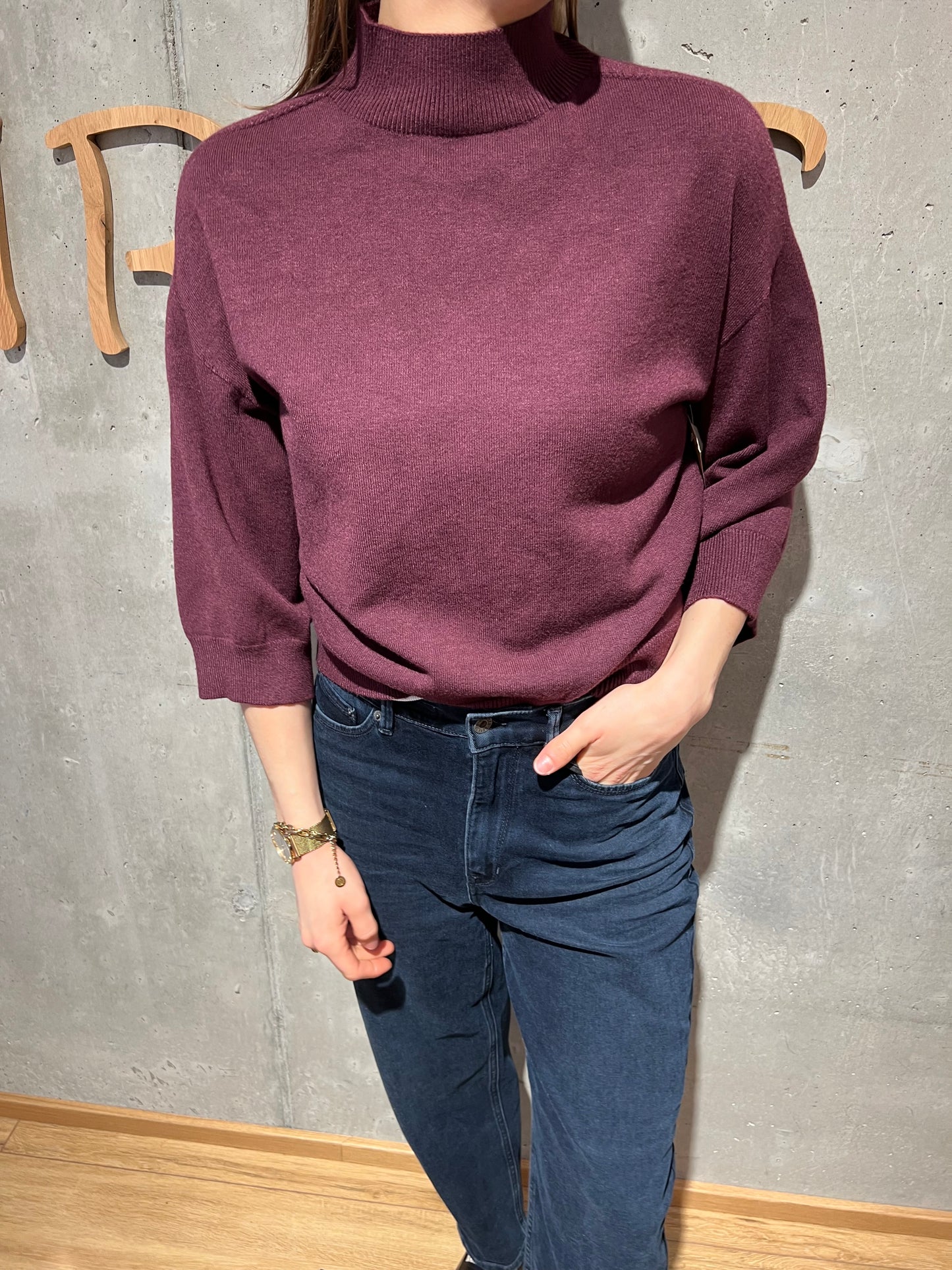 Pulli "Pantea Stehkragen weit" - Versch. Farben