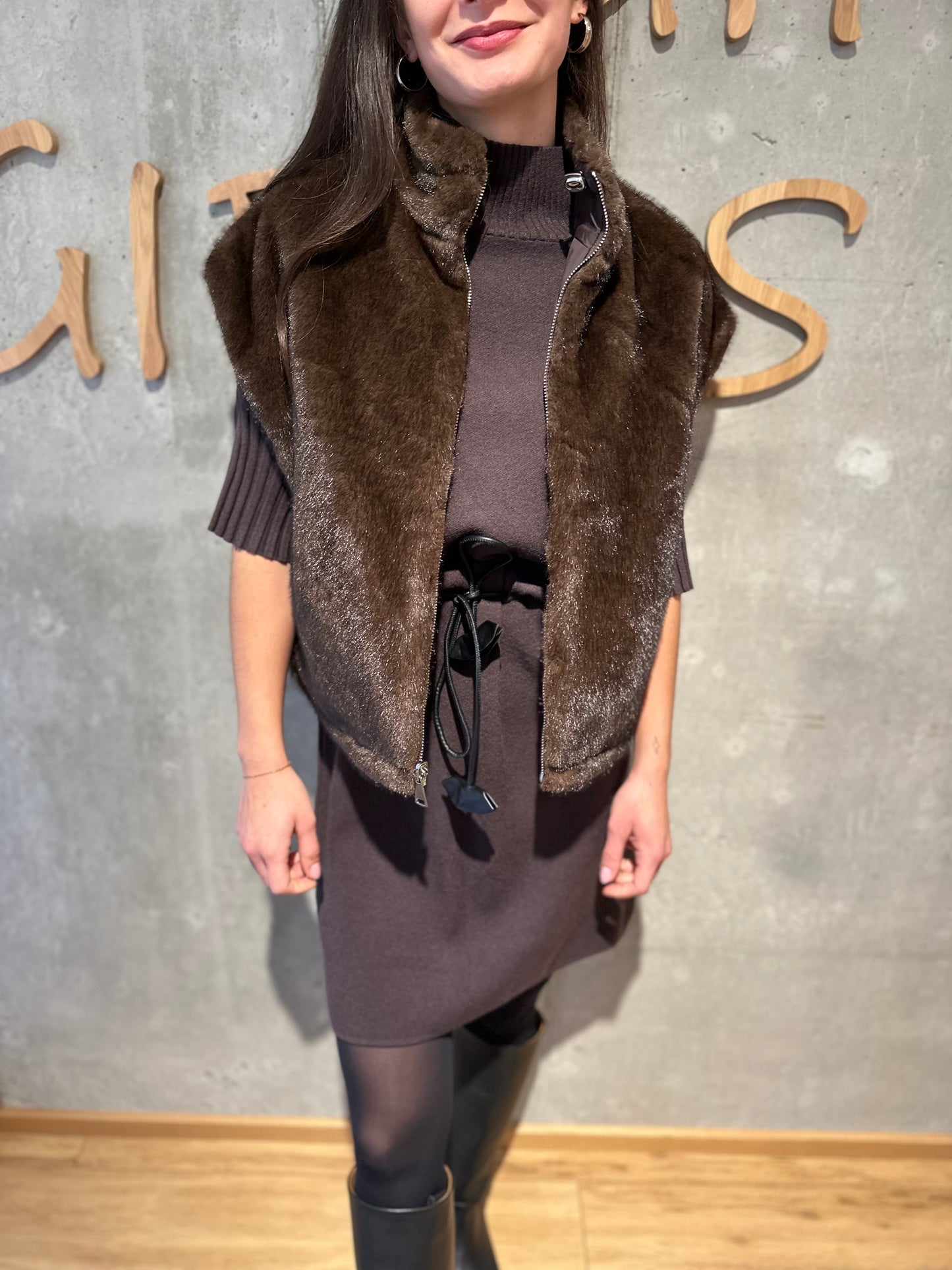 Strickkleid "Stella 1/2arm mit Gürtel" - Versch. Farben