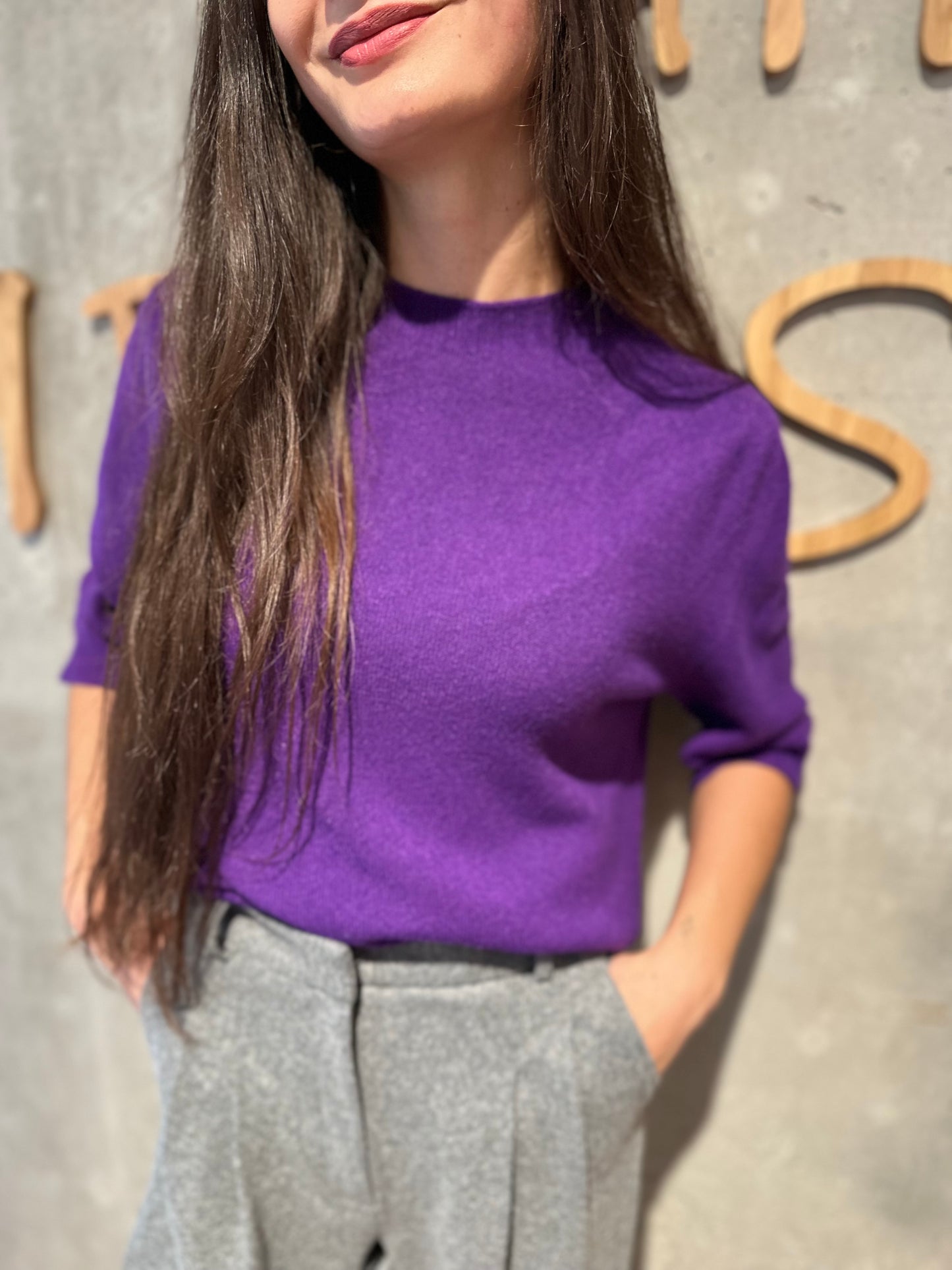 MG-Pulli "Phyllis 1/2 arm Rundhals" - Versch. Farben