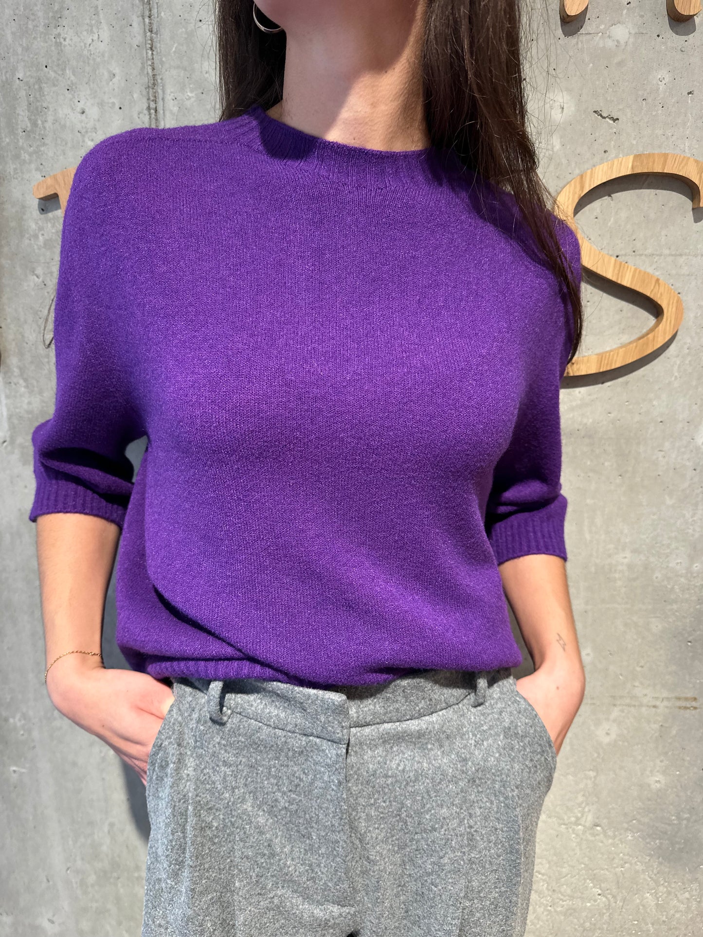 MG-Pulli "Phyllis 1/2 arm Rundhals" - Versch. Farben