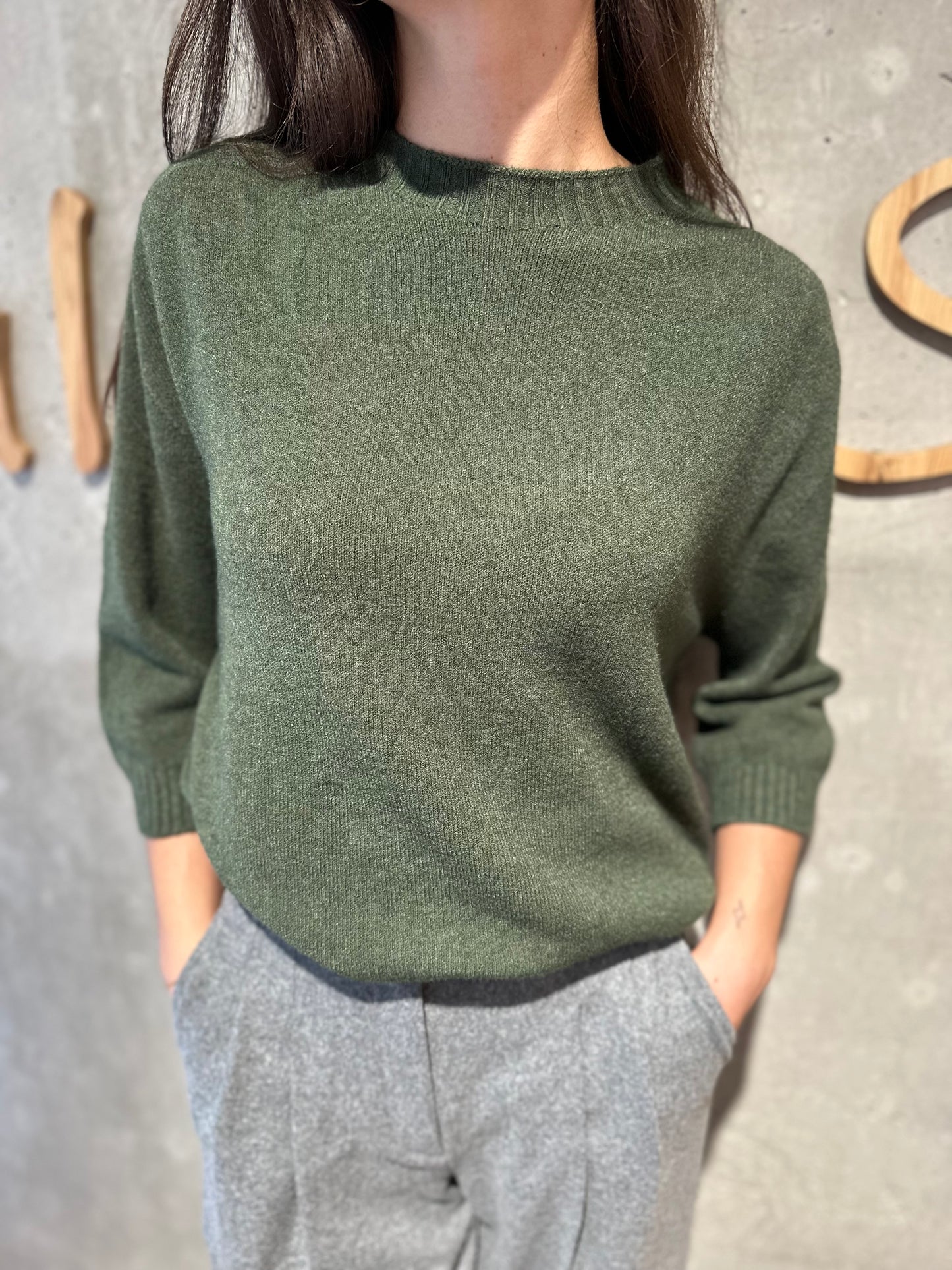 MG-Pulli "Phyllis 1/2 arm Rundhals" - Versch. Farben