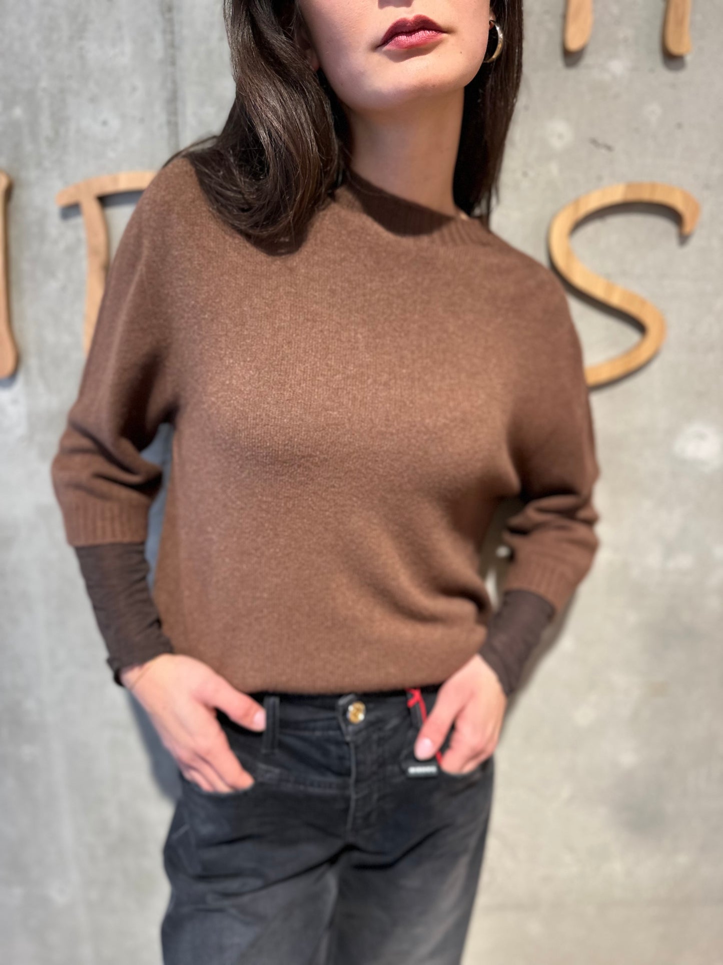MG-Pulli "Phyllis 1/2 arm Rundhals" - Versch. Farben