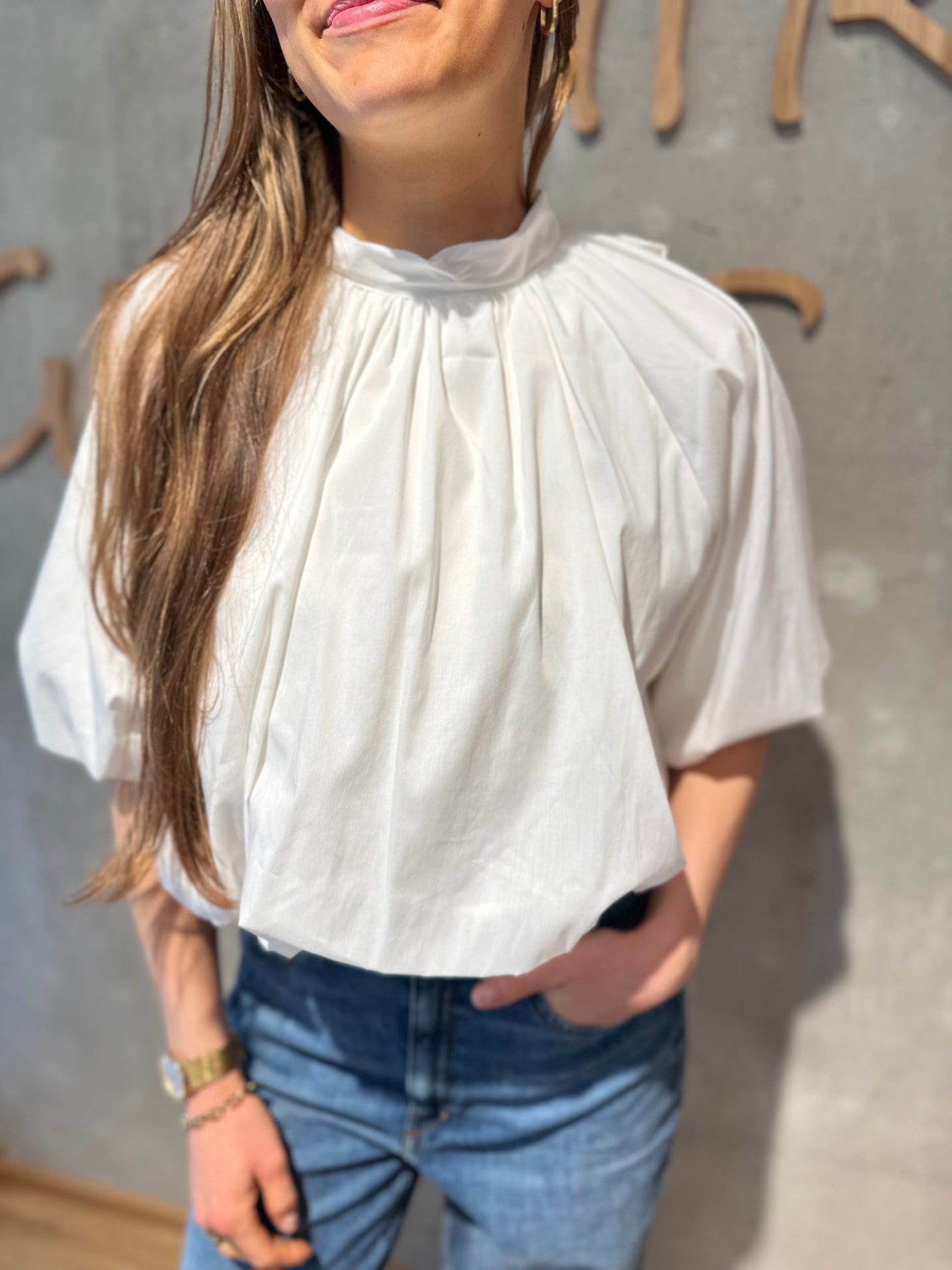 Schluppenbluse "Shosha 1/2arm" - Versch. Farben