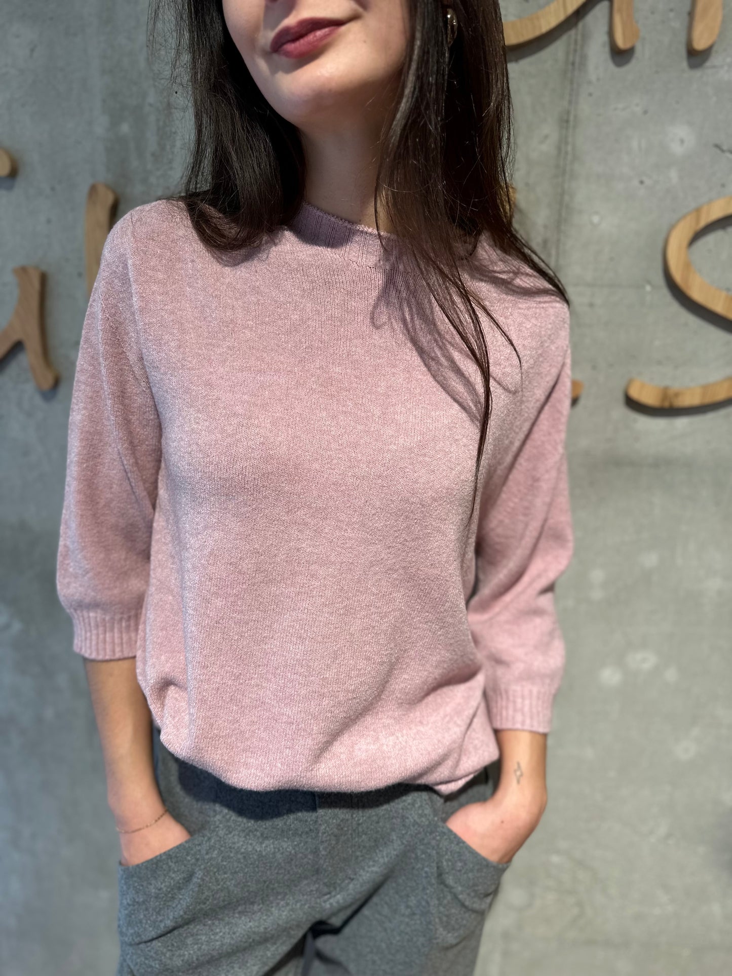 MG-Pulli "Phyllis 1/2 arm Rundhals" - Versch. Farben