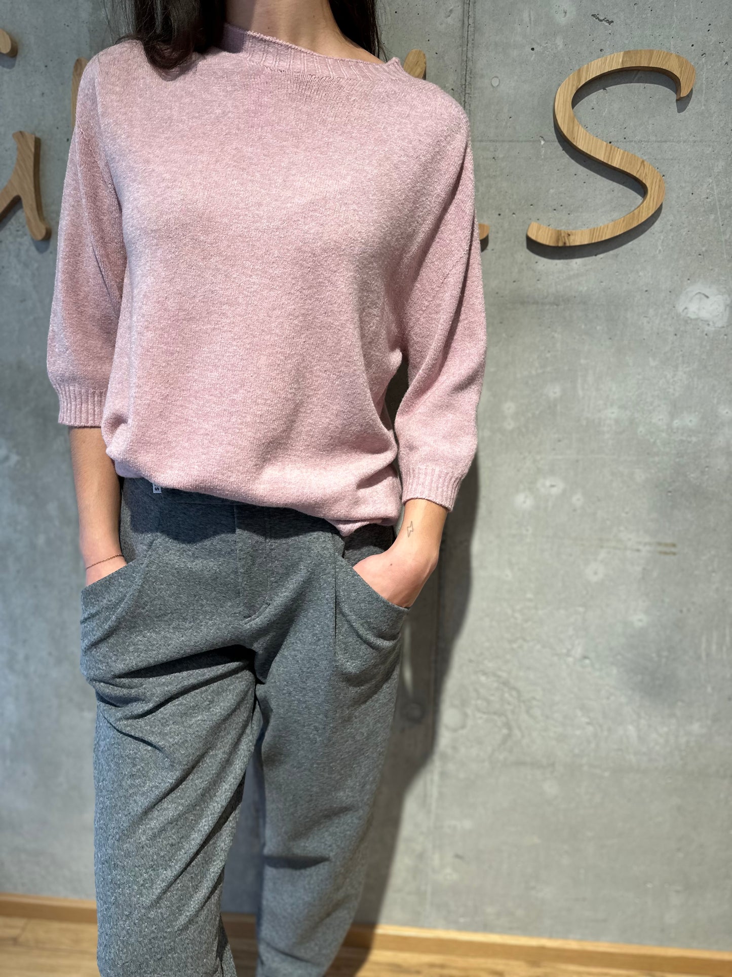 MG-Pulli "Phyllis 1/2 arm Rundhals" - Versch. Farben