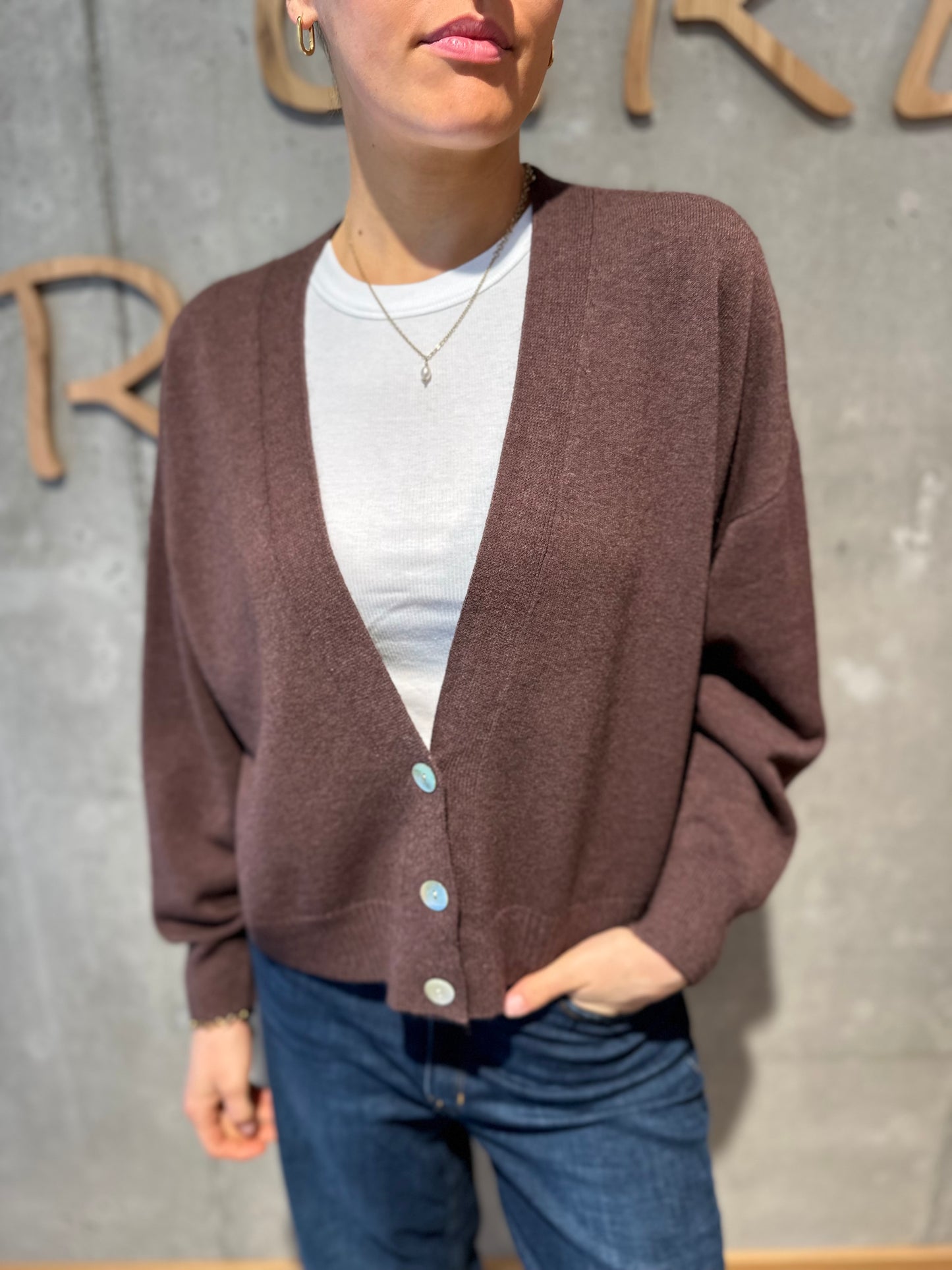 MG-Strickjacke "Melina mit Knöpfen" - Versch. Farben