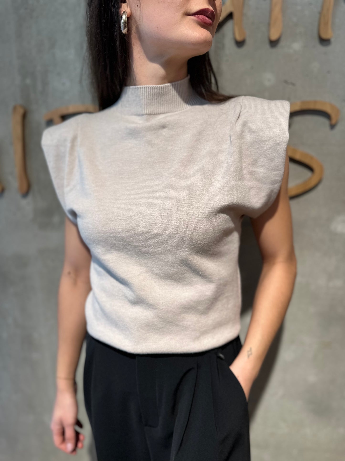 Strickshirt "Shelby Schulterdetail" - Versch. Farben