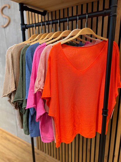 Pulli "Philine V-Neck 1/2arm" - Versch. Farben