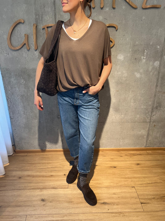 Shirt "Solveig V-Neck" - Versch. Farben