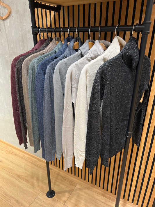 Glitzer-Rolli "Gabriella langarm" - Versch. Farben