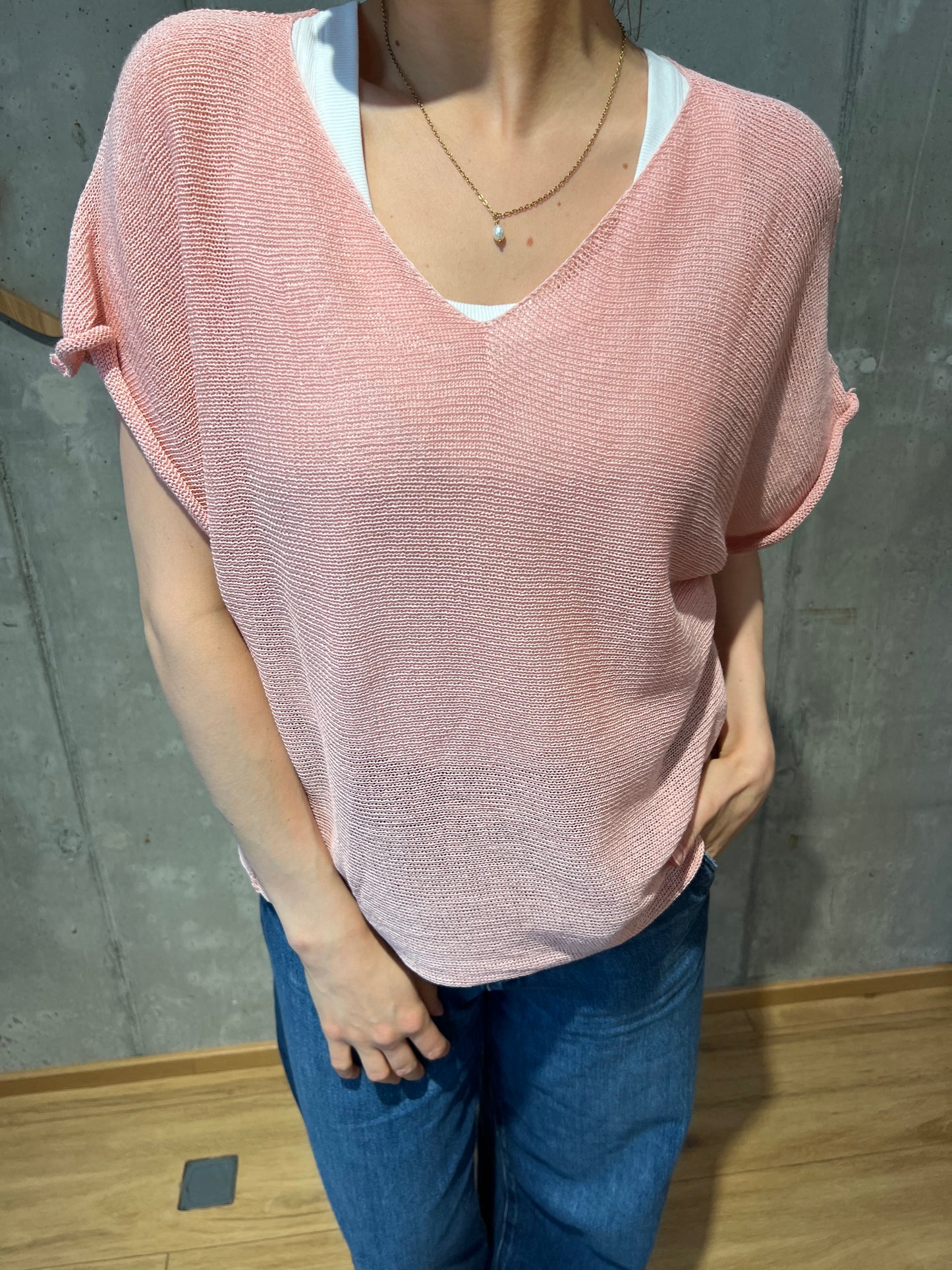 Pulli "Philine V-Neck 1/2arm" - Versch. Farben