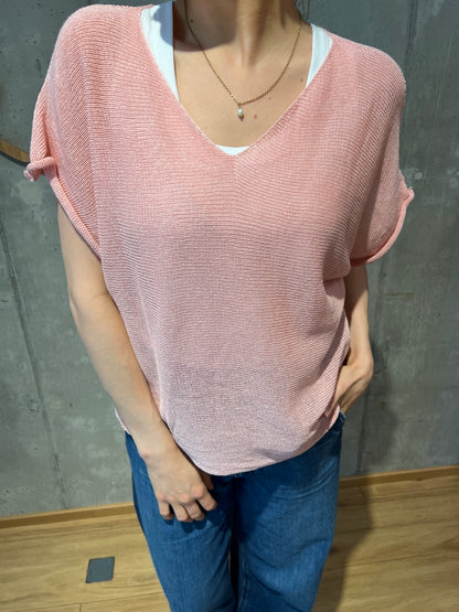 Pulli "Philine V-Neck 1/2arm" - Versch. Farben