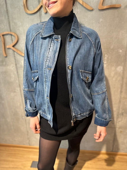 Jeans-Jacke "Jula" Dunkelblau