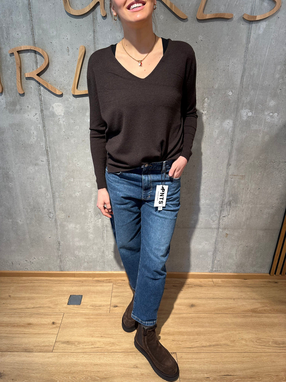 MG-Pulli "Marcella V-Neck" - Versch. Farben