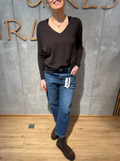 MG-Pulli "Marcella V-Neck" - Versch. Farben