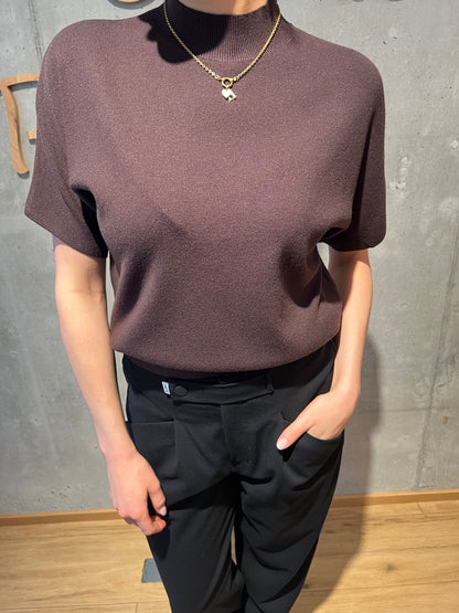 Pulli "Polly Stehkragen 1/2arm" - Versch. Farben