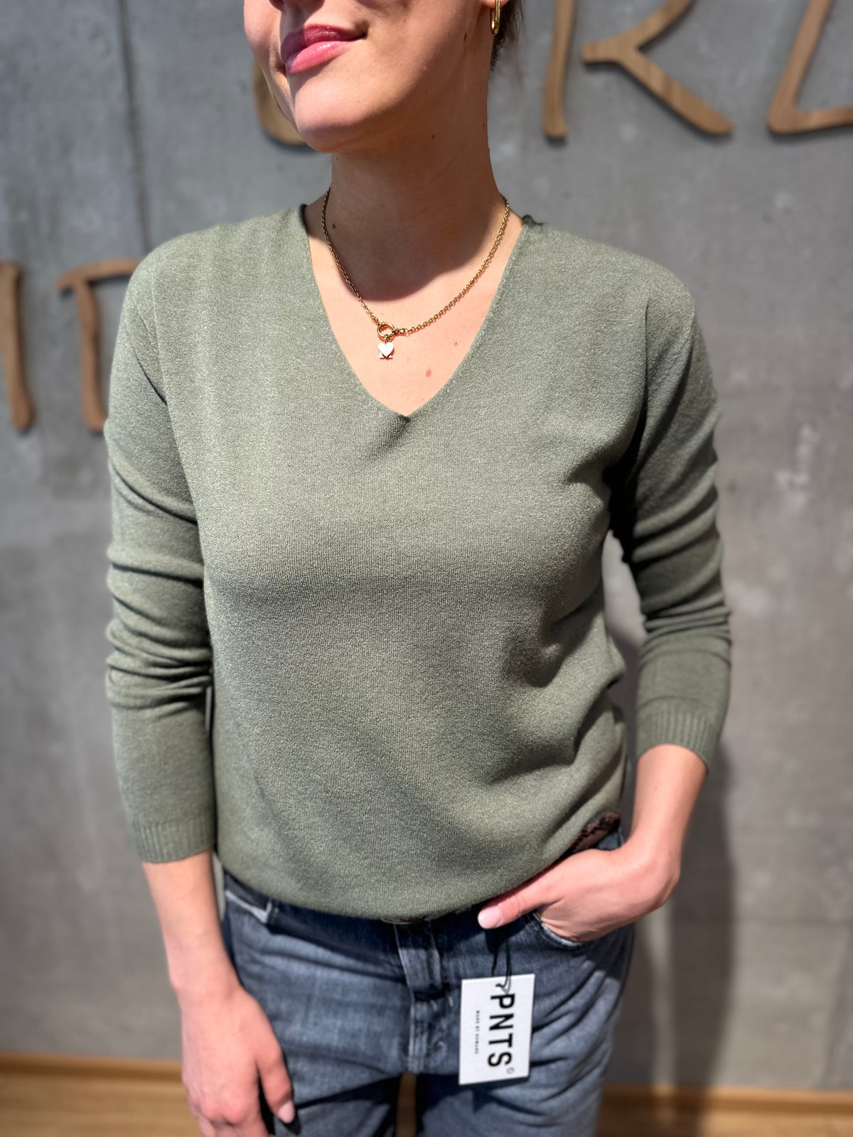 MG-Pulli "Marcella V-Neck" - Versch. Farben