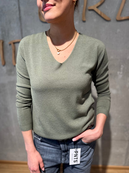 MG-Pulli "Marcella V-Neck" - Versch. Farben
