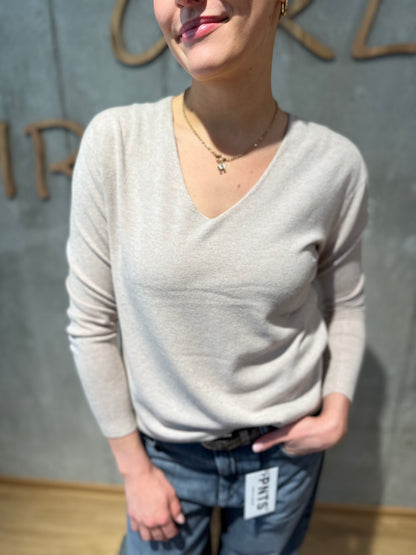 MG-Pulli "Marcella V-Neck" - Versch. Farben