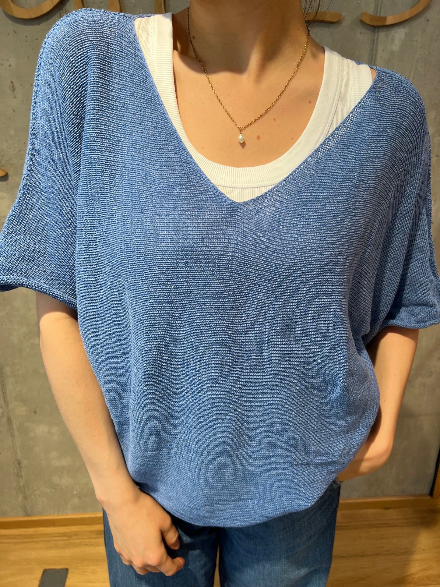 Pulli "Philine V-Neck 1/2arm" - Versch. Farben