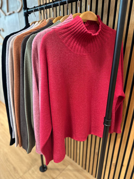 MG Pulli "Mabel Stehkragen" versch. Farben